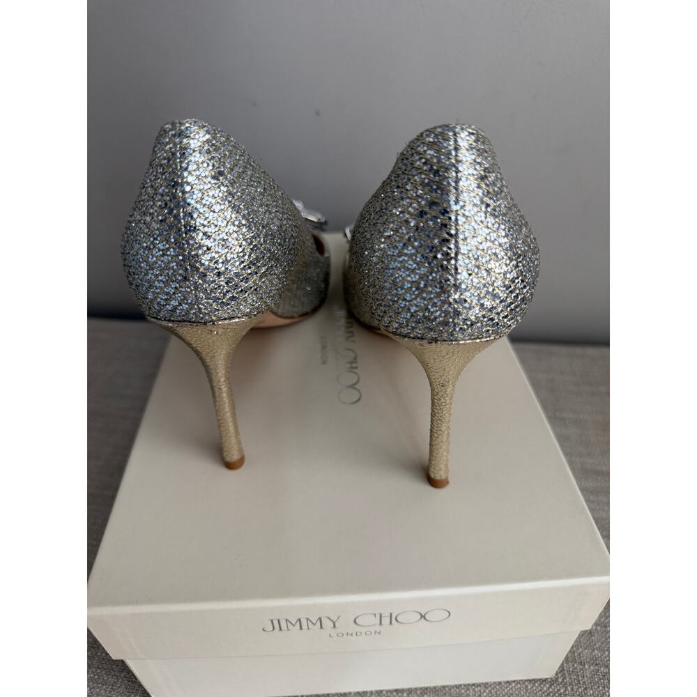 Jimmy Choo Marvel Crystal Embellished pumps, 100 mm, size 38.5 - Picture 6 of 11